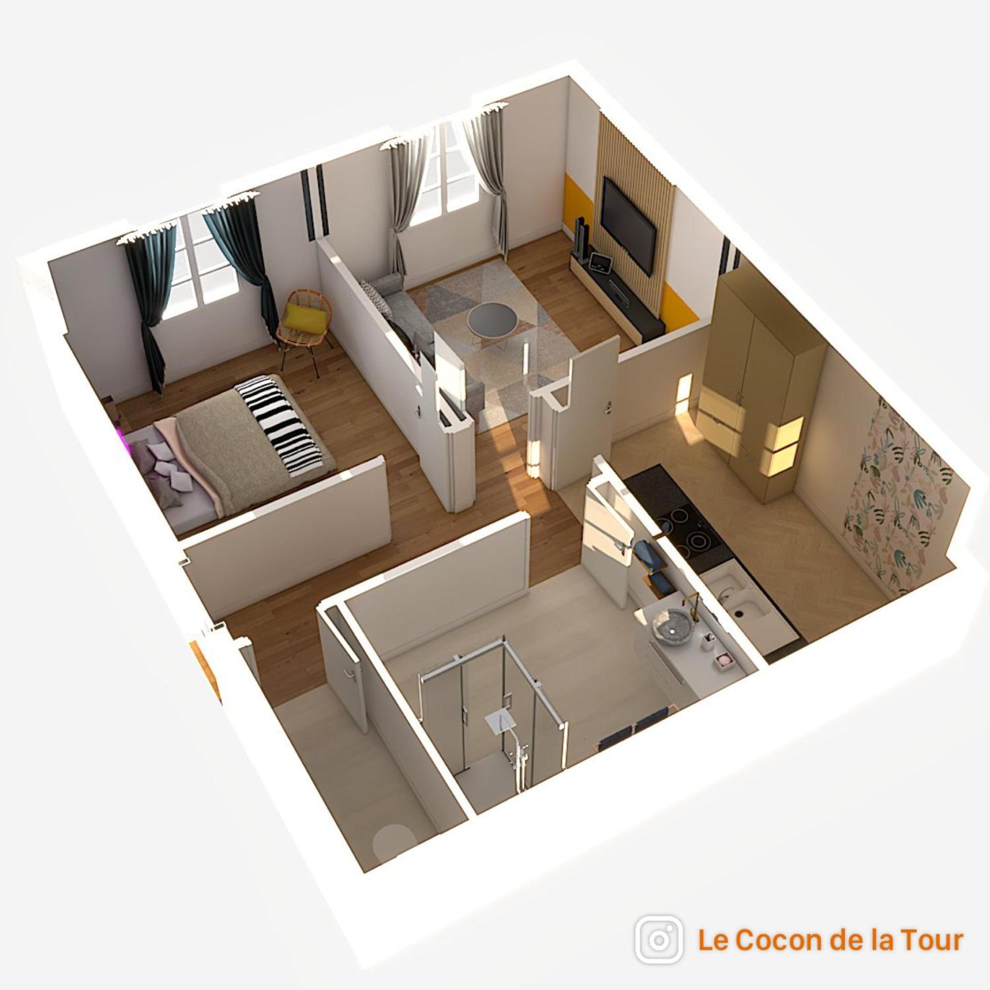 Apartament Le Cocon De La Tour -Vip-Compiegne-Hyper Centre Zewnętrze zdjęcie
