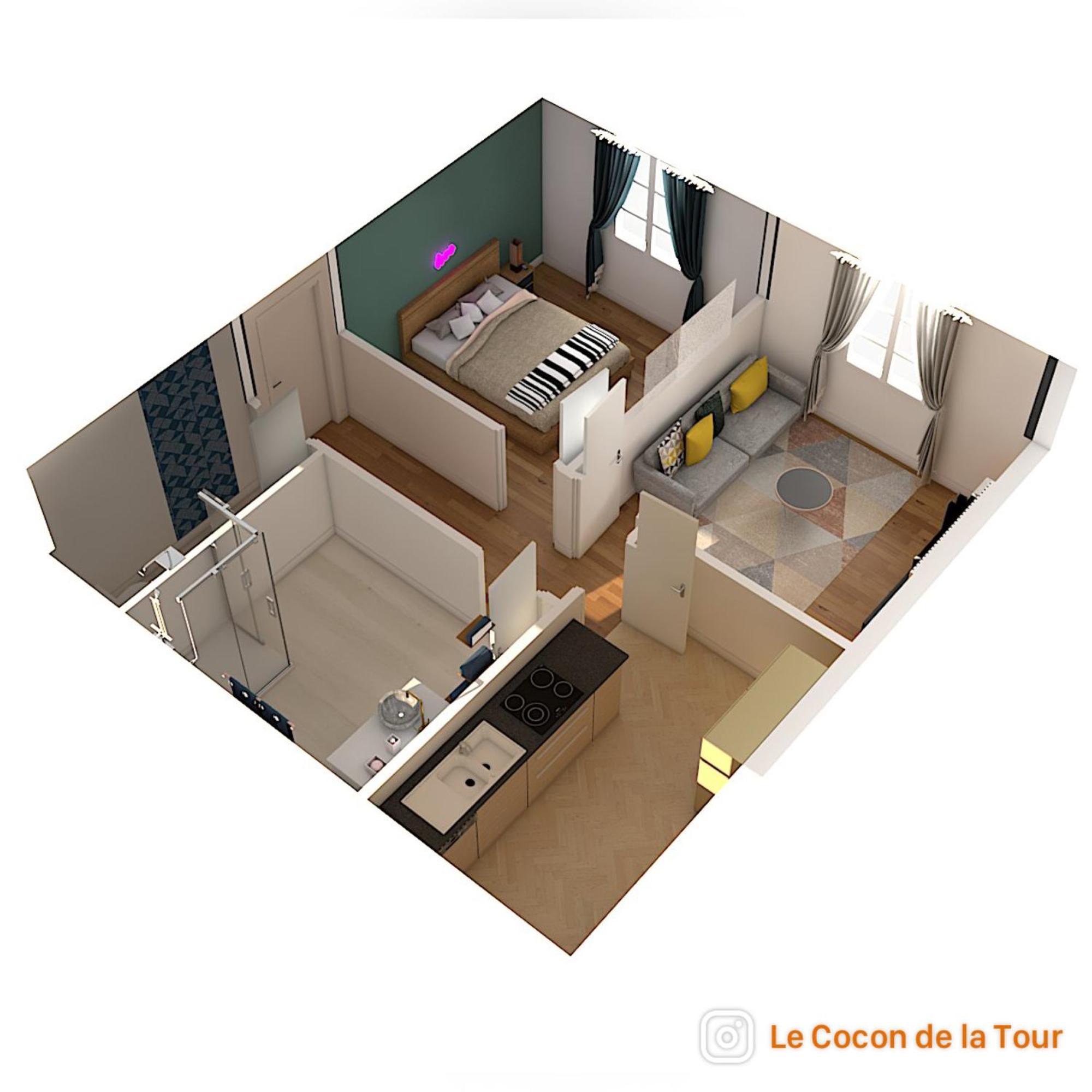 Apartament Le Cocon De La Tour -Vip-Compiegne-Hyper Centre Zewnętrze zdjęcie